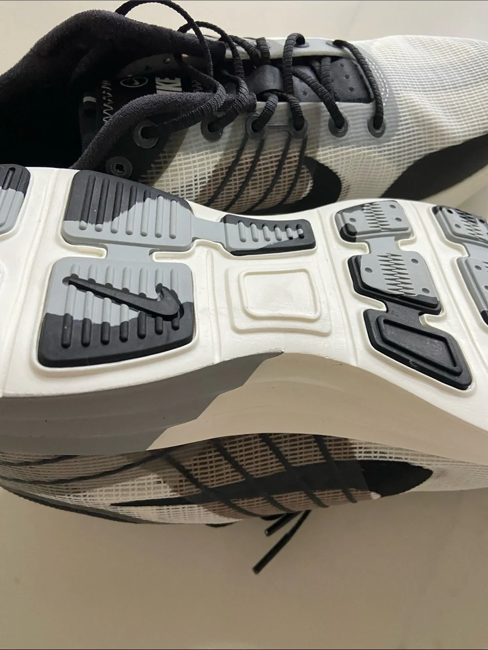Nike Men’s Black, White and Gray Athletic Running Shoes - Picture 12 of 16
